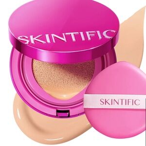 SKINTIFIC Cover Glow Perfect Cushion – Shade 03 Petal ✨